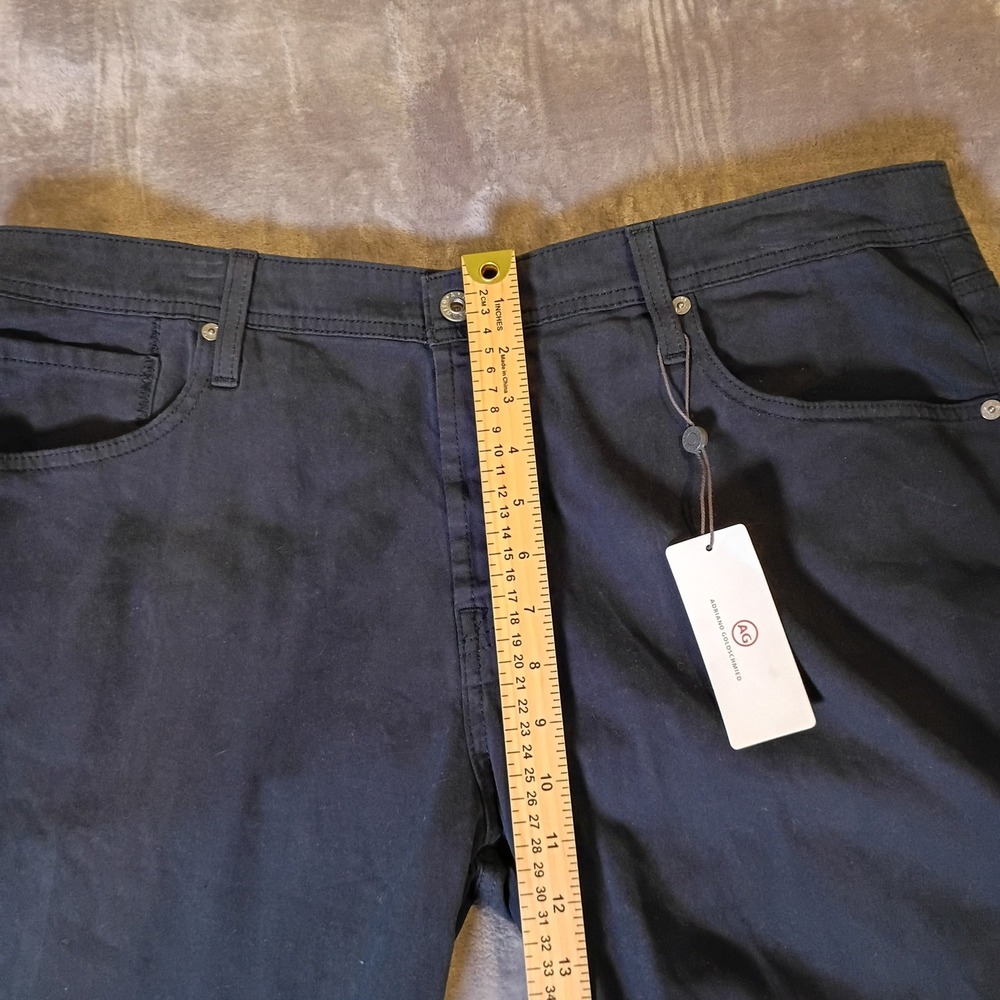 AG Adriano‎ Goldschmied The Graduate Tailored Leg Pants 38x34 Navy Blue 1174SUD - Picture 4 of 10